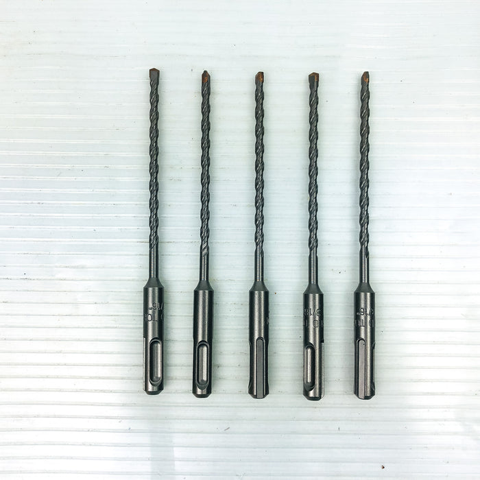 5pk Hammer Drill Bits 3/16"x6" SDS Plus 3.5" LOC Carbide Tip Rotary Concrete