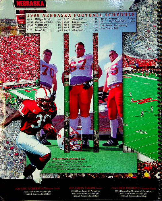 1996 Nebraska Cornhusker Football Media & Recruiting Guide