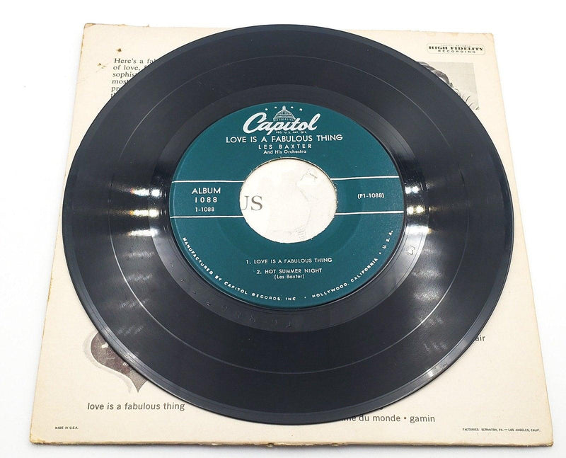 Les Baxter Love Is A Fabulous Thing Record 45 RPM EP EAP Capitol Records 1958 3