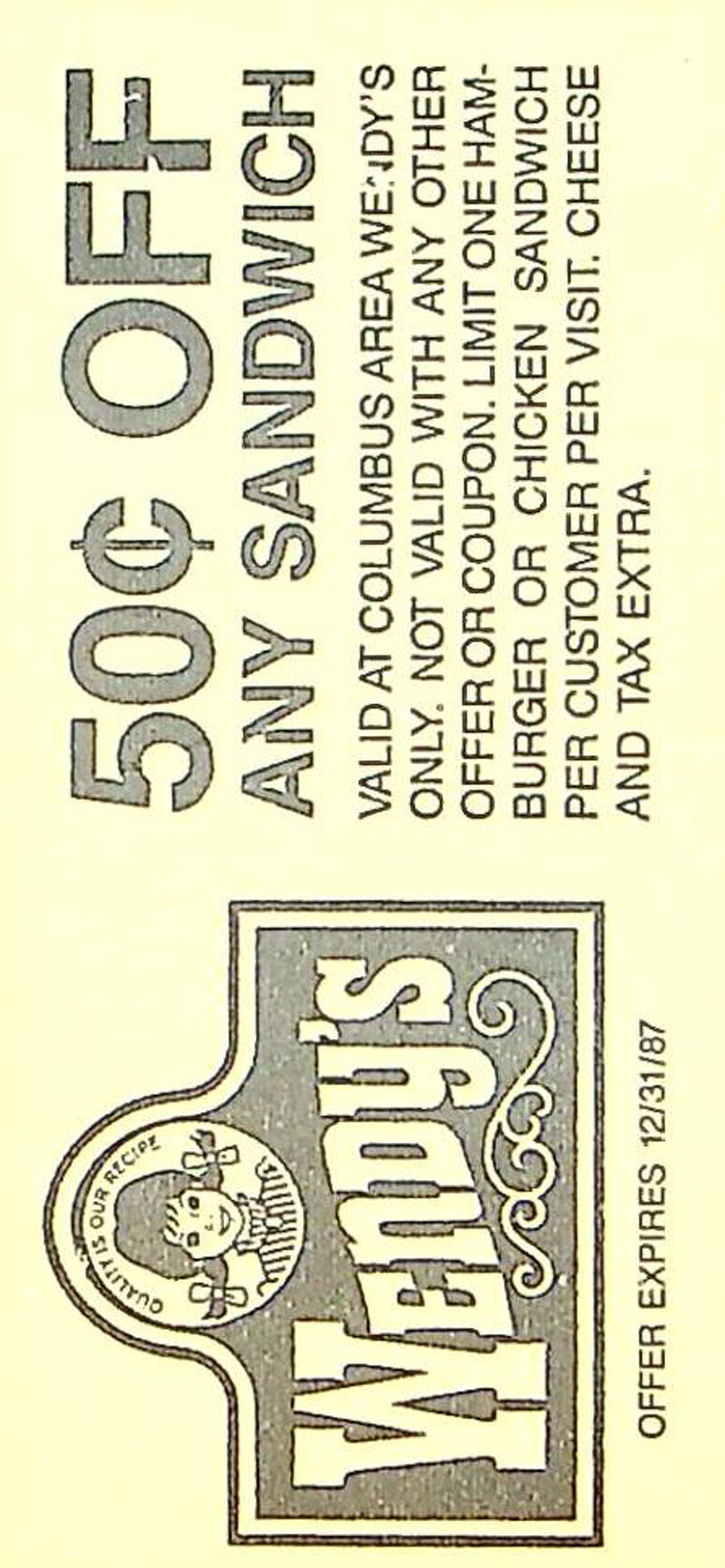 Ohio State Buckeye Football Game Ticket Stub Oct 1987 Vs. Michigan State Spartan