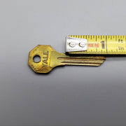 5x Yale E9810 Key Blanks Brass Hexagonal Bow USA Made Vintage NOS 5