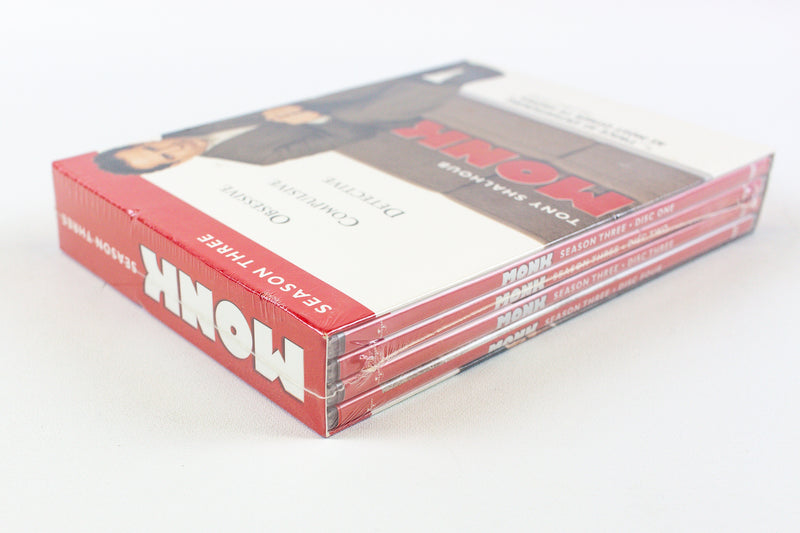 Monk Season 3 DVD Box Set 4 Discs - Universal 2005 | NEW SEALED