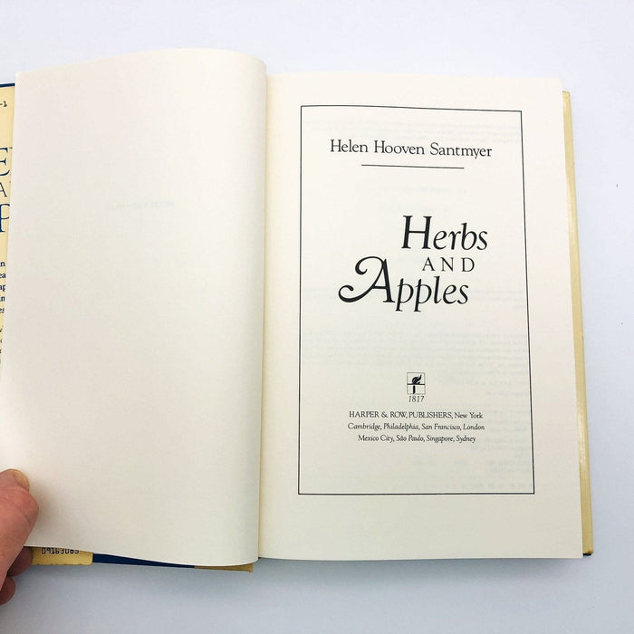 Herbs and Apples Hardcover Helen Hooven Santmyer 1985 WW1 Romance Love Copy 1 7