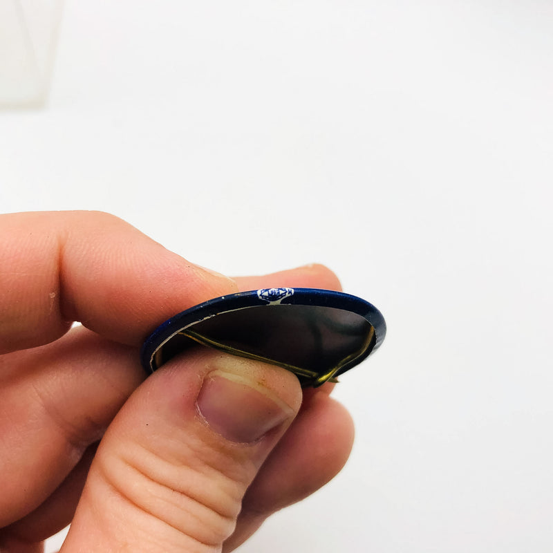 Congressman John Brademas Button Pin 1.25" Indiana Politician Campaign Blue 6