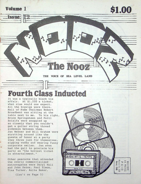 The Nooz Magazine Feb 1989 Liberal Alternative Akron Ohio The Rolling Stones