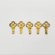 5x Eagle Lock Co 11361W Key Blanks Terryville Conn Vintage Ornate NOS 3