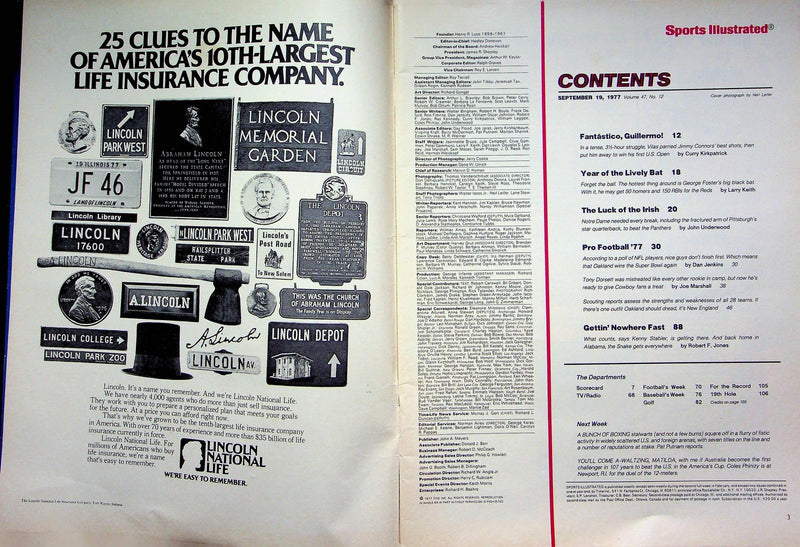 Sports Illustrated Magazine Sep 19 1977 Oakland Raiders Kenny Stabler The Snake