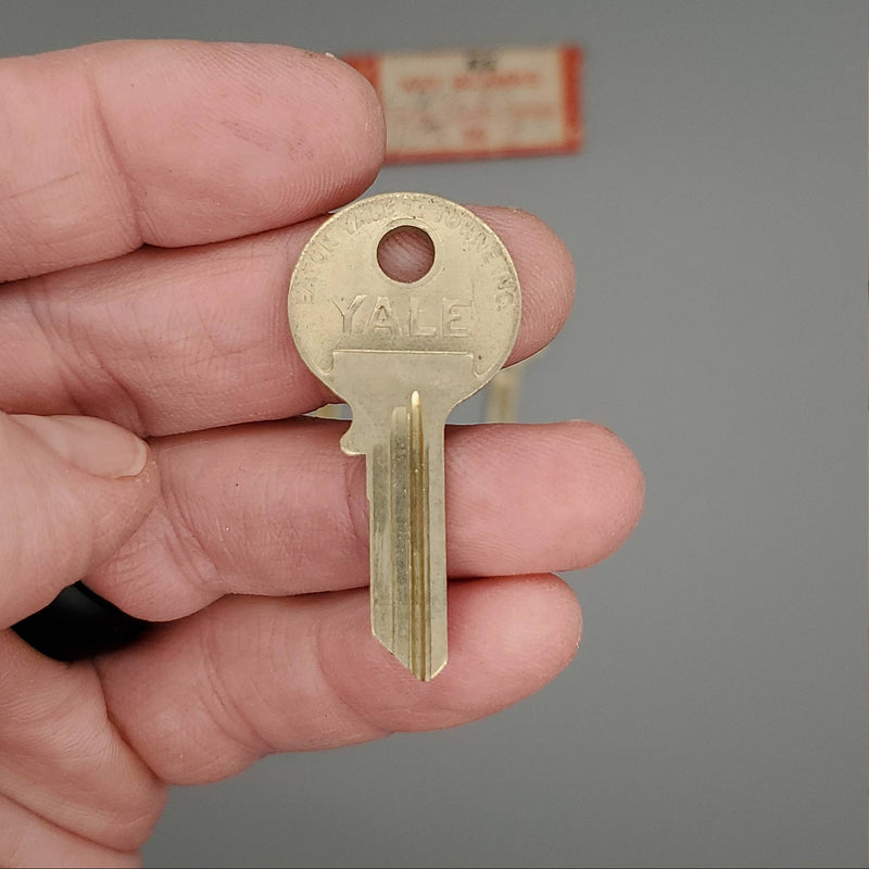 5x Yale RN10 1/2 Key Blanks JK Keyway Nickel Silver 4 Pin NOS 1