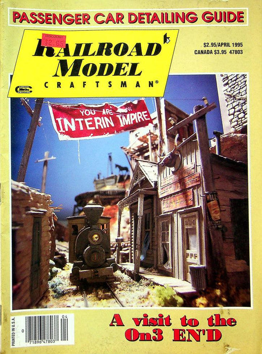 Railroad Model Craftsman Magazine April 1995 Vol 63 No 11 A Visit To On3 En'd