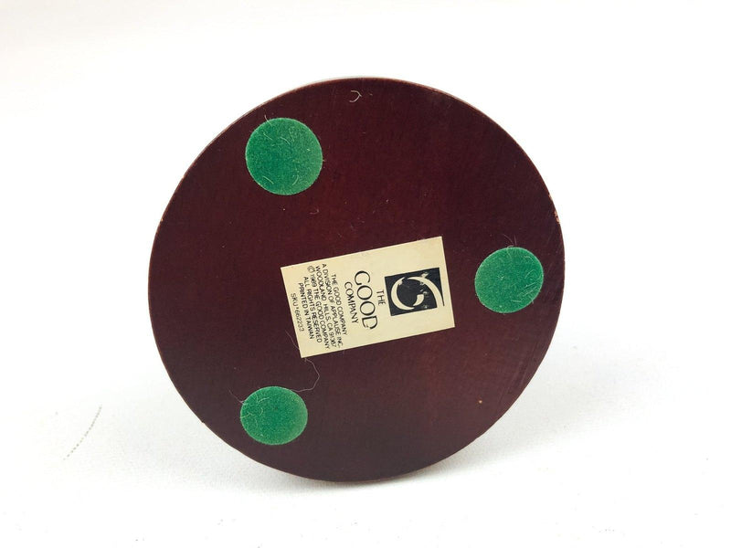 Vintage Thrush Bird Statue Figurine Ceramic Wood Base The Good Company 1989 9