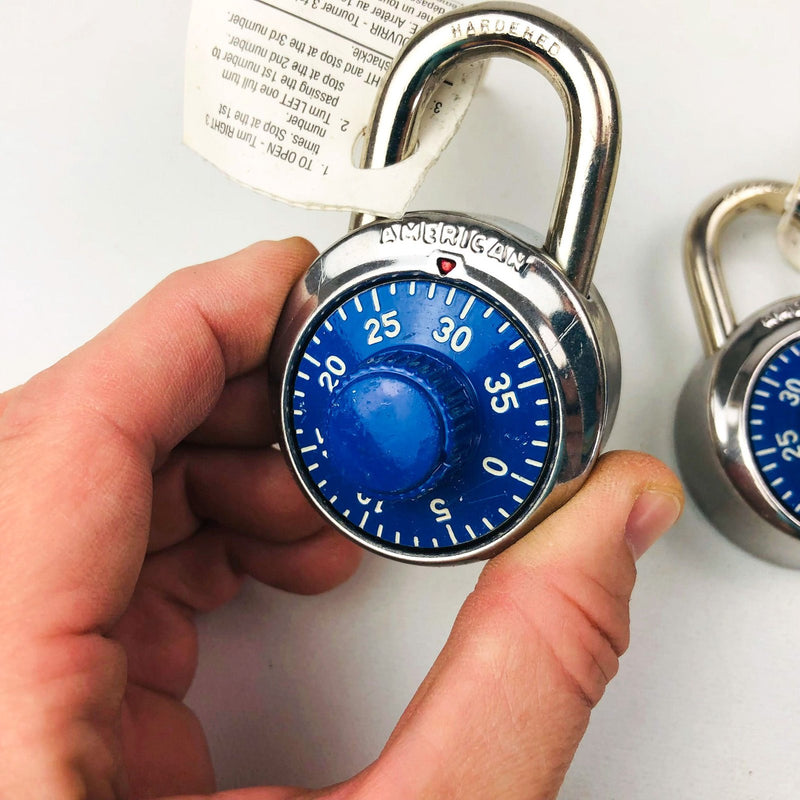 2ct American Lock Co Combination Padlock Combo Model A400K 411 Vintage New NOS 7