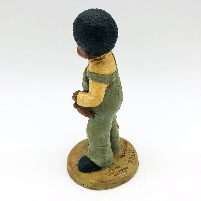 All Gods Children Figurine Willie 1988 African American Boy Holding Red Bird COA 3