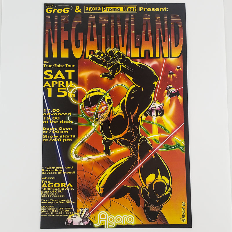 Negativland True/False Tour 2000 The Agora Cleveland Ohio Rack Card