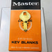 10x Master Lock Co 130 K Key Blanks Vintage Master Padlock Uncut New Old Stock 3