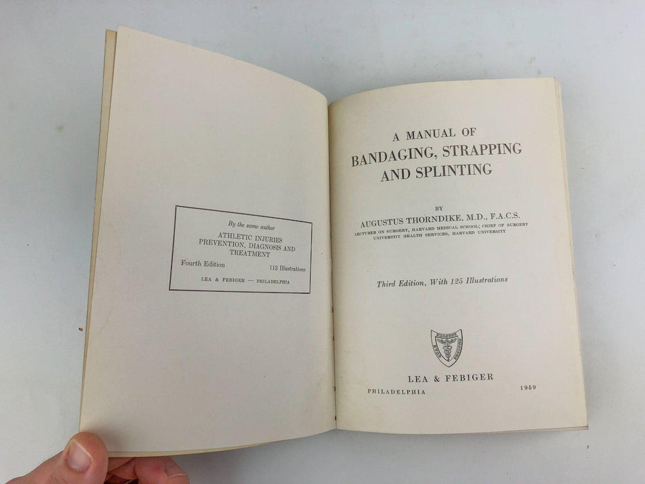 A Manual of Bandaging Strapping and Splinting Agustus Thorndike 3rd Edition 1959 6