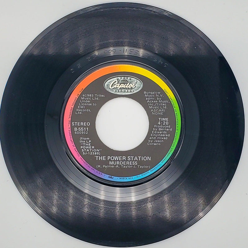 The Power Station Communication Record 45 Single B-5511 Capitol 1985 NO Sleeve 2