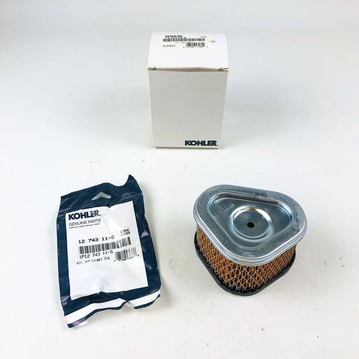 Kohler 12 083 05-S Air Filter Element Pre Cleaner Seal Kit 12 743 11-S New NOS