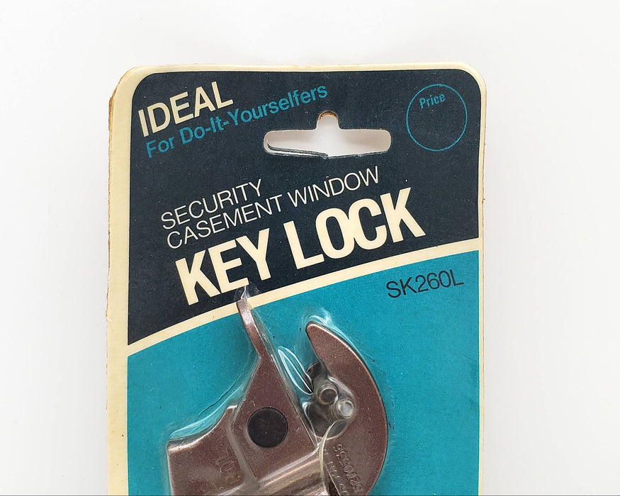 Casement Window Lock Keyed Left Hand LH Ideal Security SK260L USA Union Made NOS