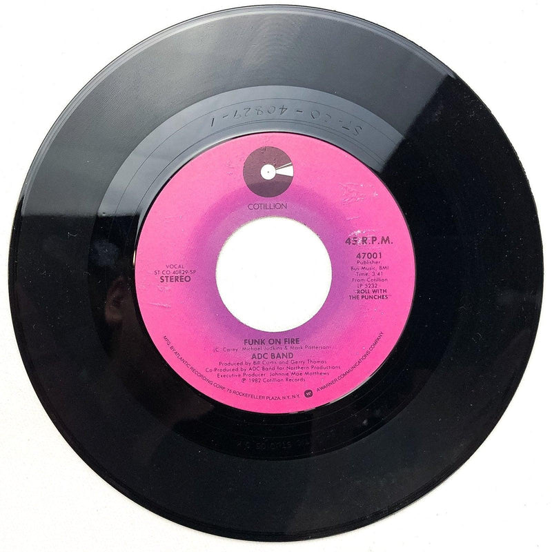 ADC Band 45 RPM 7" Record Roll With the Punches / Funk on Fire Cotillion 47001 3