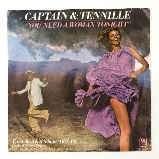 Captain & Tennille You Need A Woman Tonight Record 45 RPM Single 2106-S A&M 1978 1
