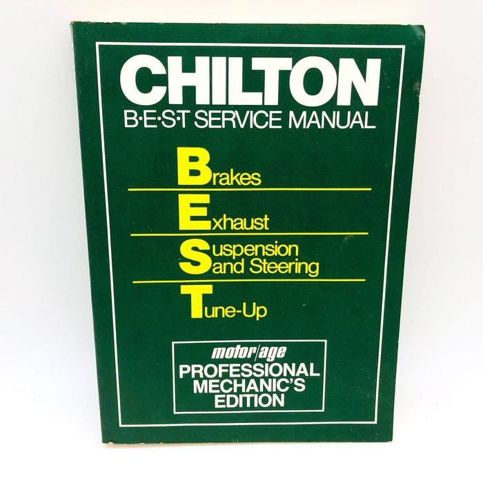 Chilton Best Service Manual Paperback John Weise 1983 1st Edition Car Repair 1