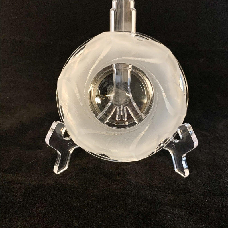 Vintage Small Short Etched Floral Leaf Bowl 4