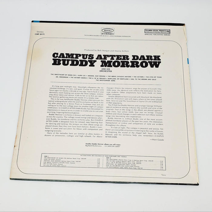 Buddy Morrow And His Orchestra Campus After Dark LP Record Epic 1965 BN 26171 2