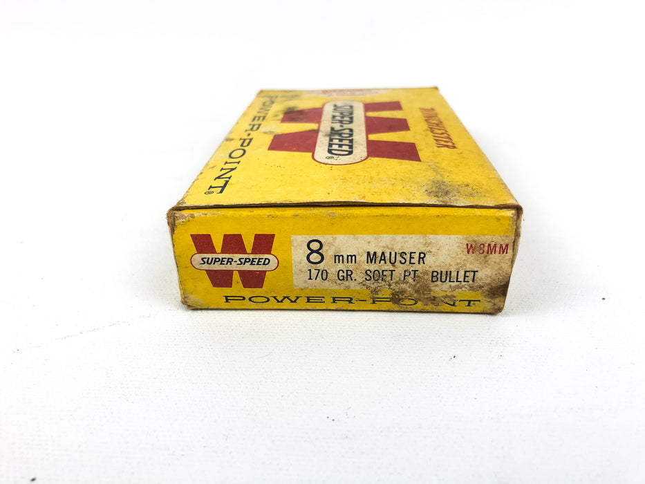 Winchester Super Speed Power Point 8 mm Mauser 170 Gr. Soft PT Bullet Empty Box