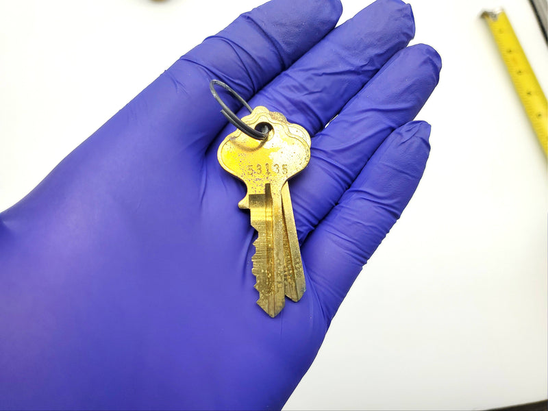 Loxem Mortise Cylinder Lock 1-1/4" Bright Brass 6112 06 Keyway Ilco Replacement 6