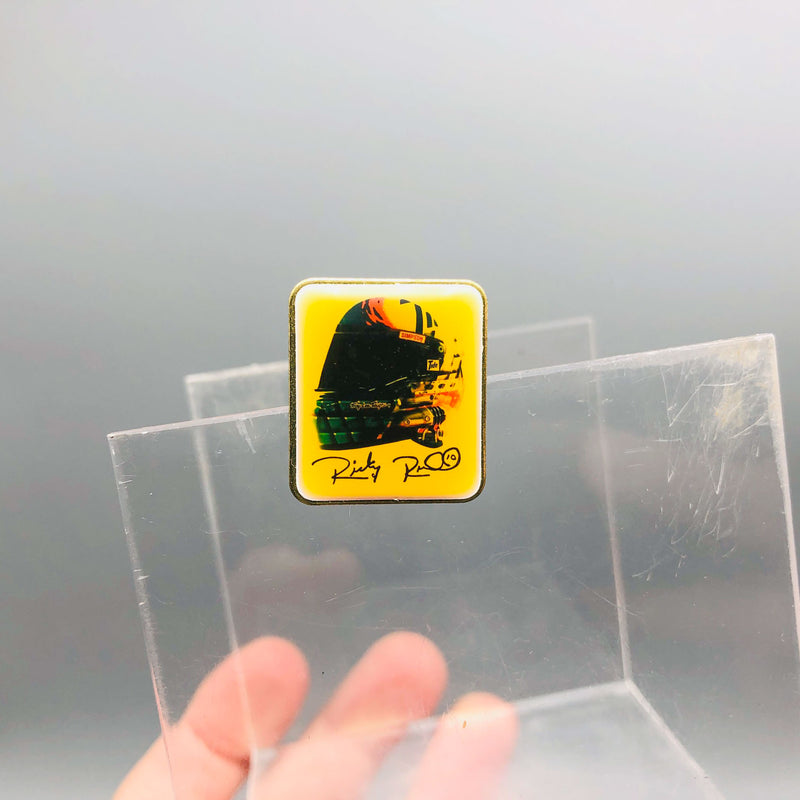 Ricky Rudd Nascar Lapel Pin Tide No 10 Ford Thunderbird Epoxy Pinback Helmet