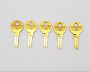 5x Chicago Lock Company K502 For File Cabinet Desk Cubicle Locks Brass NOS 3