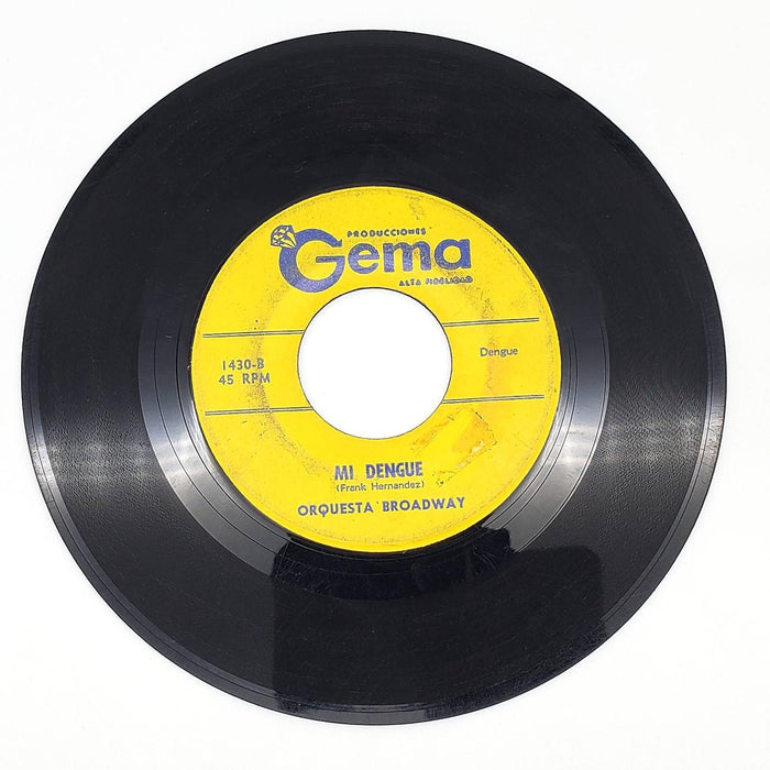 Orquesta Broadway Natalia 45 RPM Single Record Producciones Gema 1963 1430 2