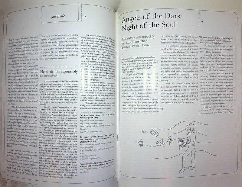 Seeds Of Change Magazine Zine 2005 Art and Activisim Beat Generation Zapatistas