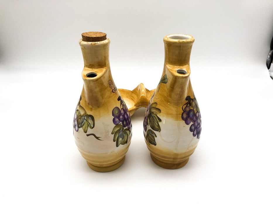 Ambiance Collections Cruet Set Tuscany Pattern by Patricia Brubaker 8.75" Grapes 5