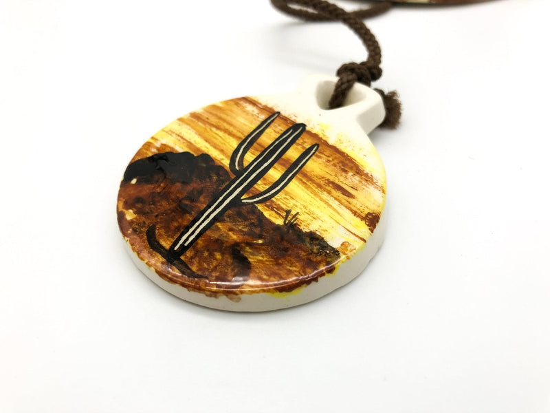 Vintage Ceramic Wind Chime Bell Tucson Arizona Southwestern Style Hand Painted 4