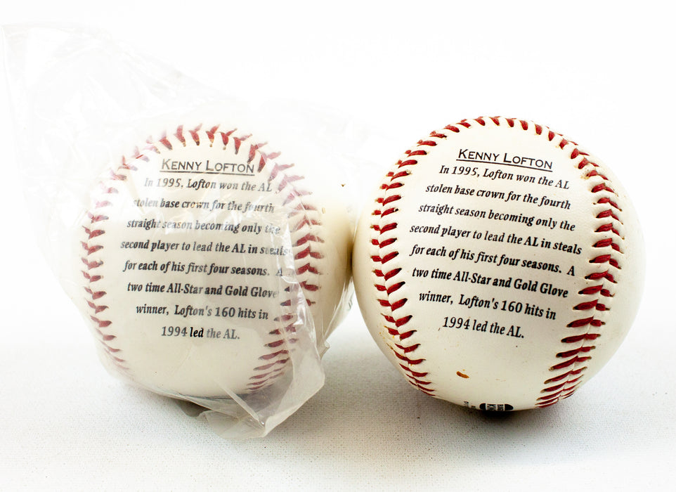 Kenny Lofton 1996 Burger King Souvenir Baseballs | Lot of 2