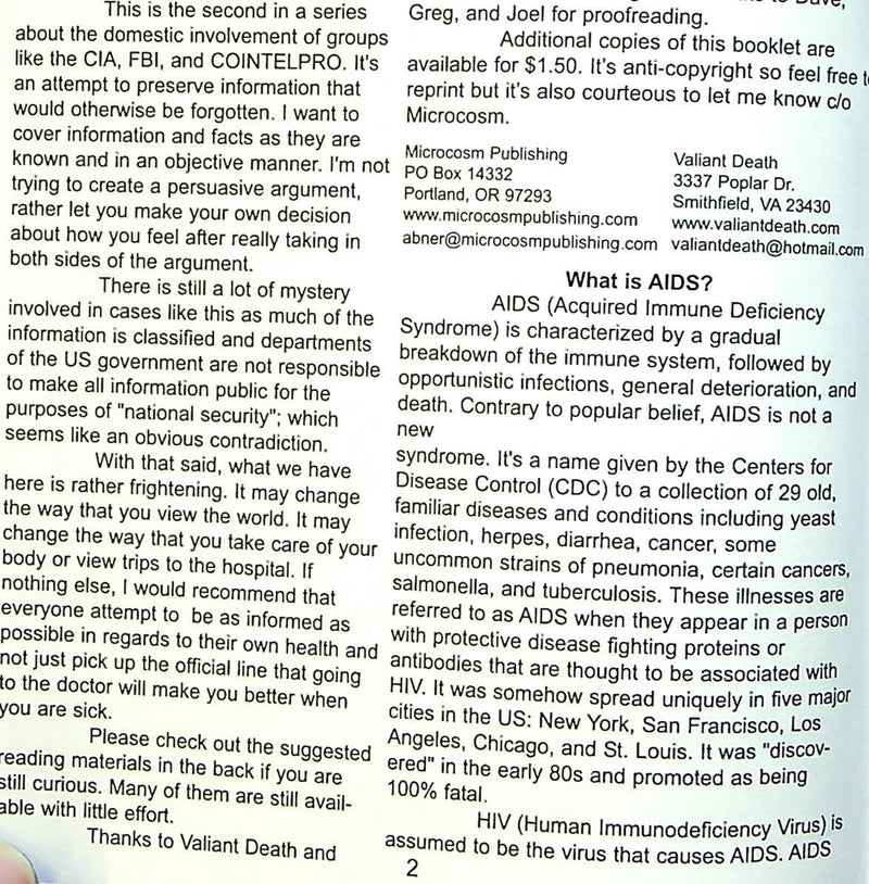 The CIA Makes Sciene Fiction Unexciting #2 07 CIA Documents on AIDS, Bio Weapons