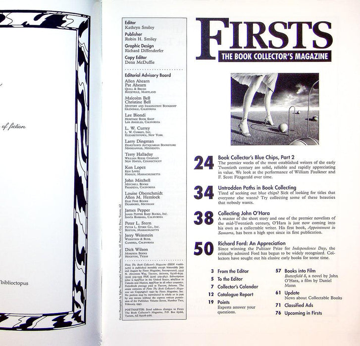 Firsts Magazine February 1997 Vol 7 No 2 Collecting John O'Hara 2