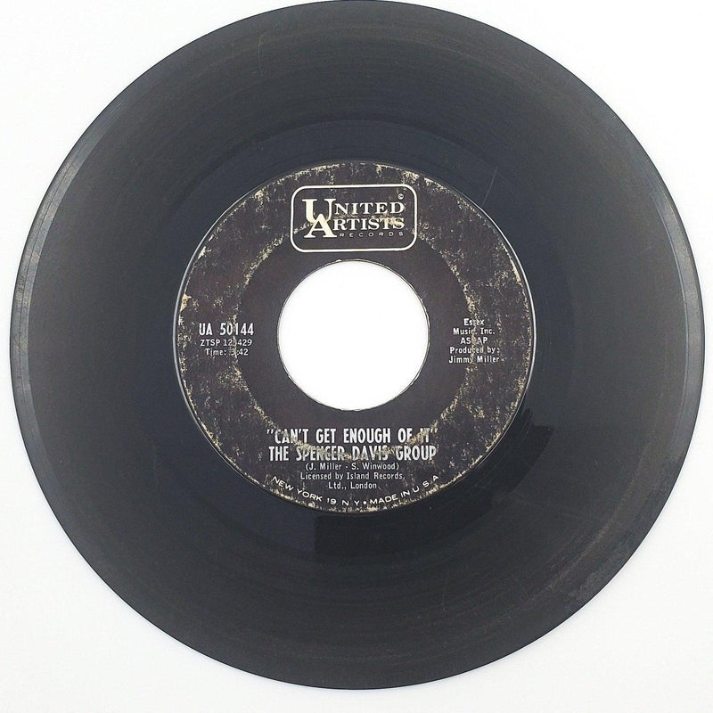 The Spencer Davis Group I'm A Man 45 RPM Single Record United Artists 1967 2