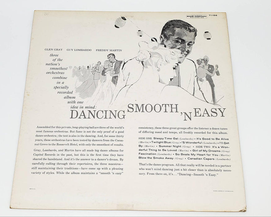 Glen Gray & The Casa Loma Orchestra Dancing Smooth N Easy LP Record Capitol 1959 2