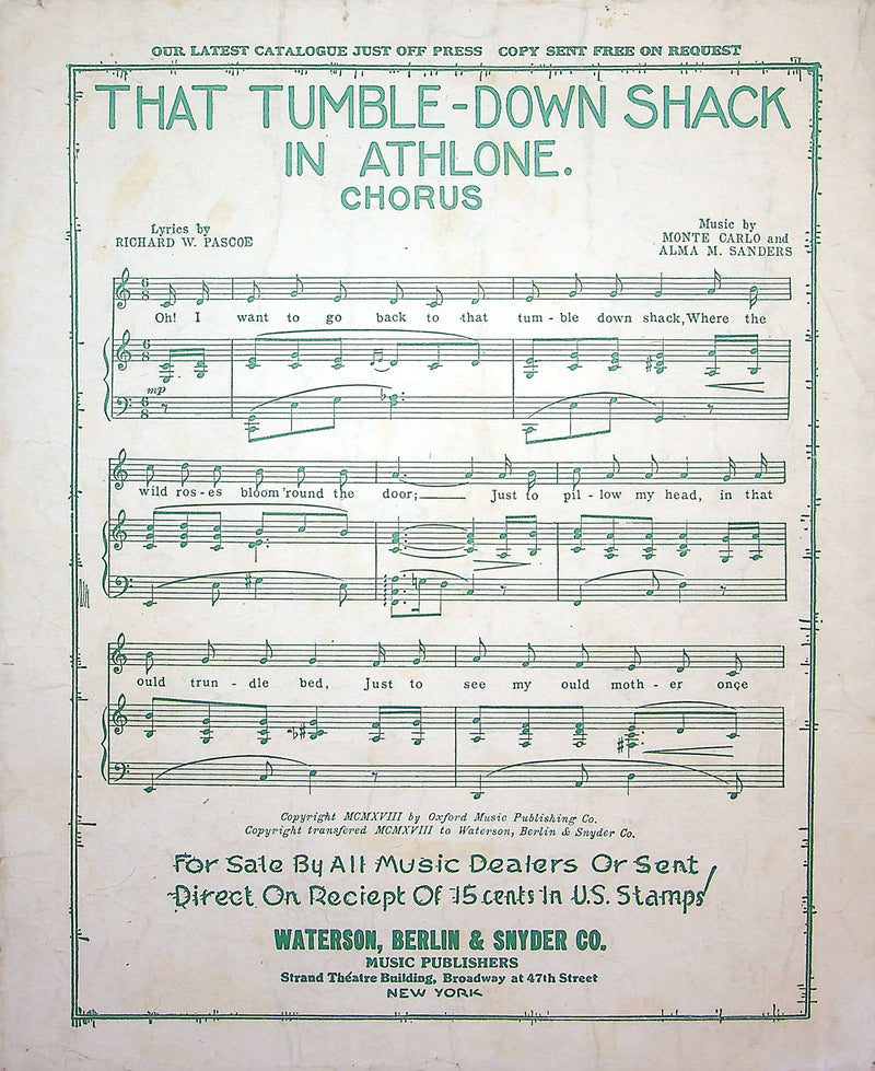 Sheet Music Mickey Miss Mabel Normand Harry Williams Neil Moret 1919 Song 3