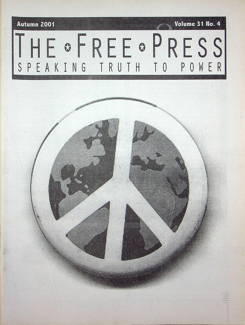 The Free Press Magazine Autumn 2001 America Terrorism Timeline Bush Taliban Ohio