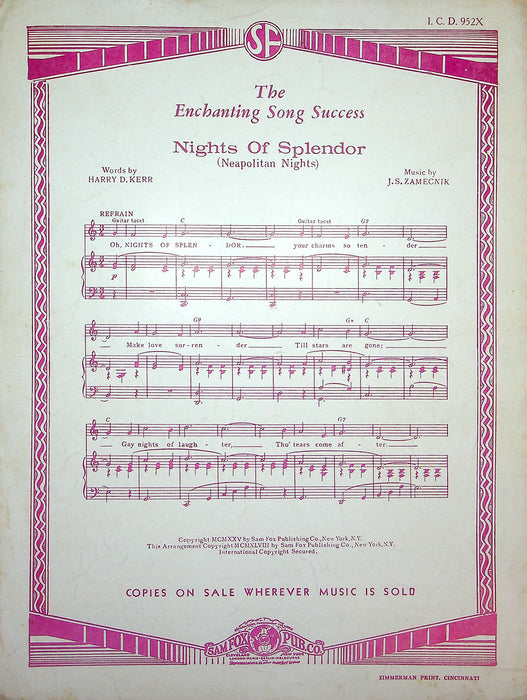 Sheet Music Lady Of Spain Eddie Fisher Erell Reaves Tolchard Evans 1931 Pop Song 3