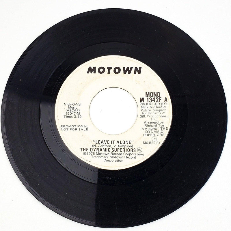 The Dynamic Superiors Leave It Alone 45 RPM Single Record Motown 1975 Promo 1