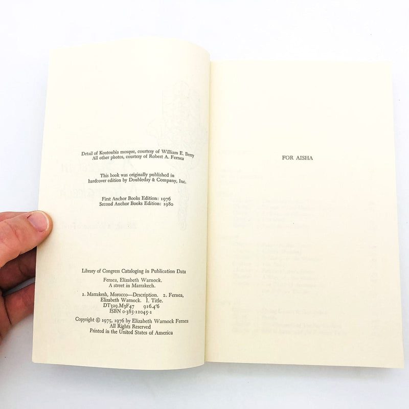 A Street in Marrakech SC Elizabeth Warnock Fernea 1976 Morocco Muslim City 7