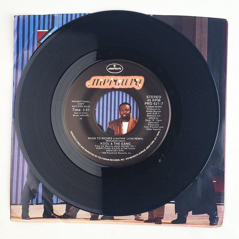 Kool & The Gang Rags To Riches 45 RPM Single Record Mercury 1988 PROMO 4