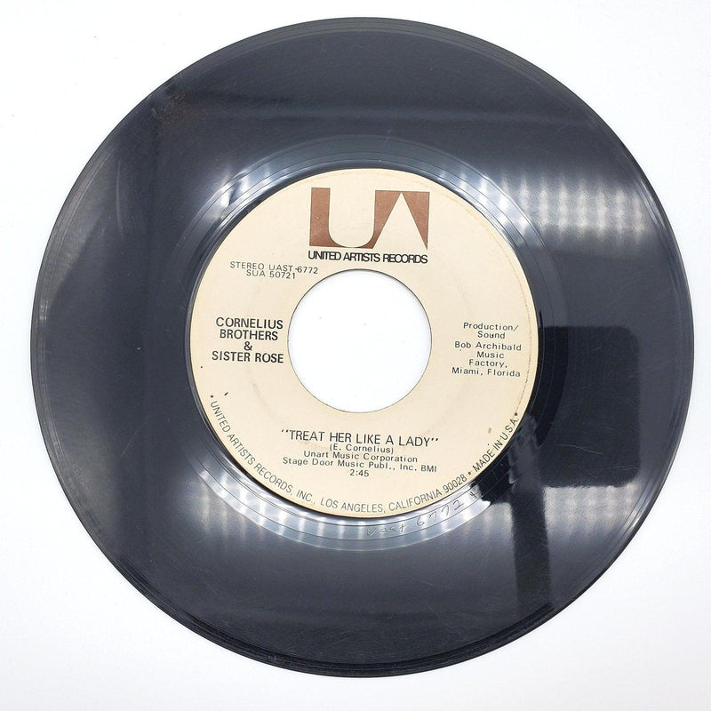 Cornelius Brothers Treat Her Like A Lady 45 RPM Record United Artists 1971 2