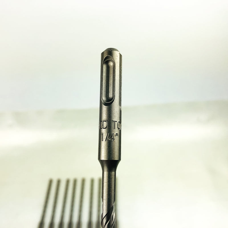 15pk Rotary Hammer Drill Bit 1/4"x6" SDS Plus Carbide Tipped 3.75" LOC Concrete