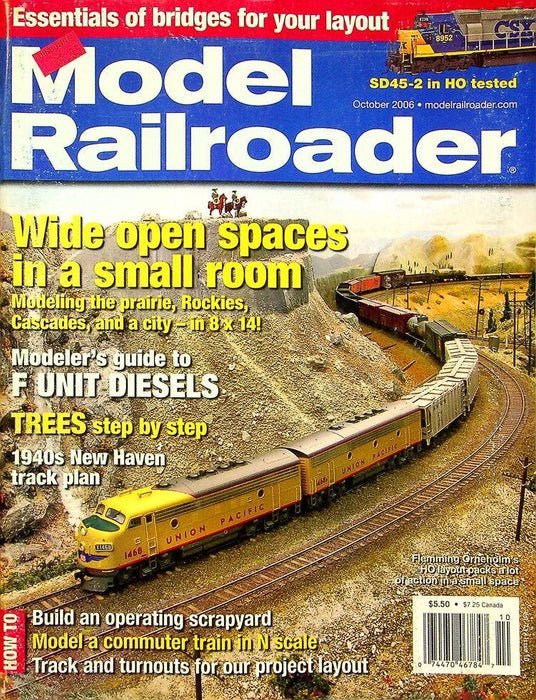 Model Railroader Magazine October 2006 Vol 73 No 10 Modeler Guide F Unit Diesels