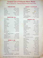 Bubble Gum Sheet Music Alice M McCullen Piano Solo 1967 Schaum Publications 2